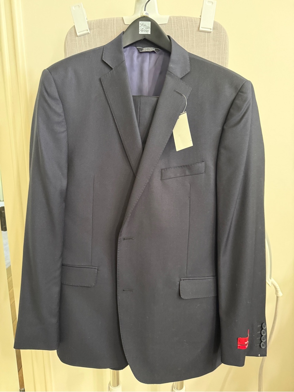 Navy Men's Single-Breasted Suit by Red Saks Fifth Avenue
